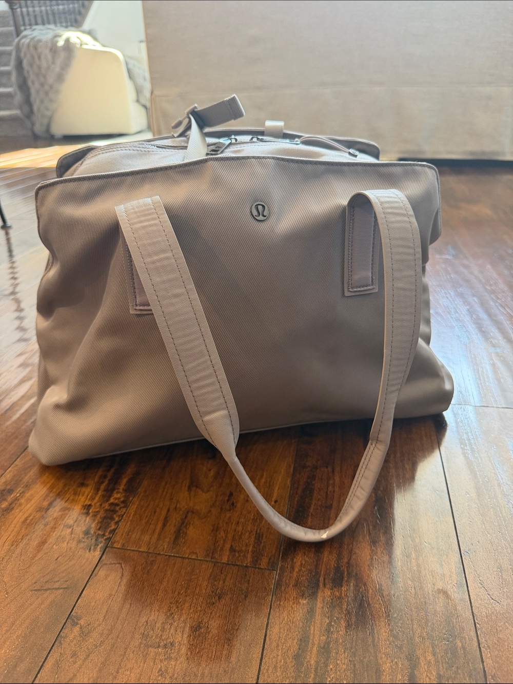 Lululemon Athletica Weekender/Gym/Laptop Bag in Taupe